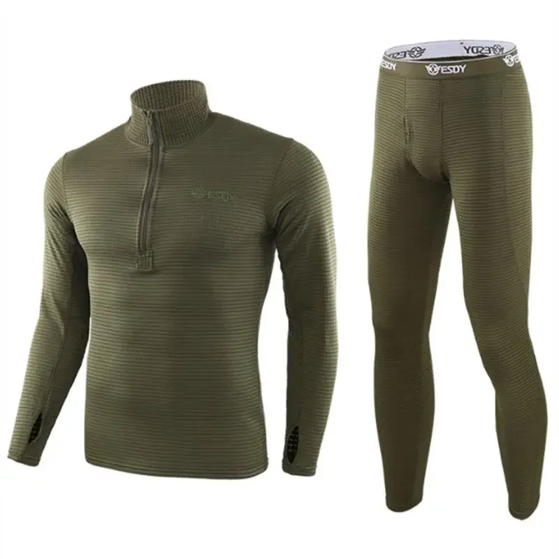 Nuevo invierno, nueva ropa interior térmica de alta calidad, conjuntos de ropa interior para hombres, ropa interior térmica de entrenamiento para el sudor de lana de compresión, ropa para hombres - imagen 2