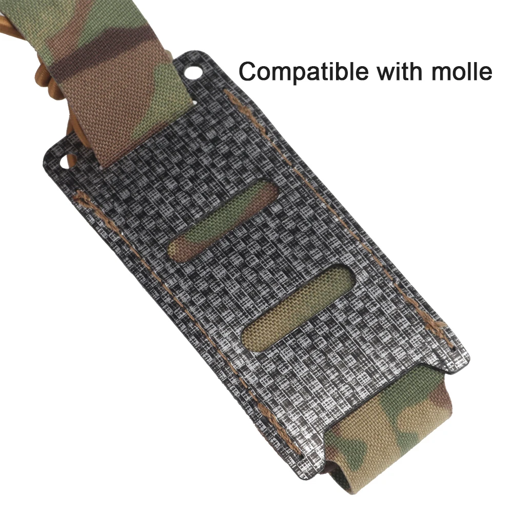 Bolsa elástica Tatical para pistola de un solo cargador, 9mm, MOLLE GLOCK MAG, Kit de cordón de choque, cinturón de retención, estilo Ferro de caza - imagen 3