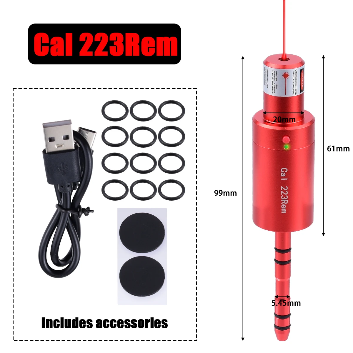 Mira láser punto rojo con control por voz para entrenamiento fuego seco - imagen 4