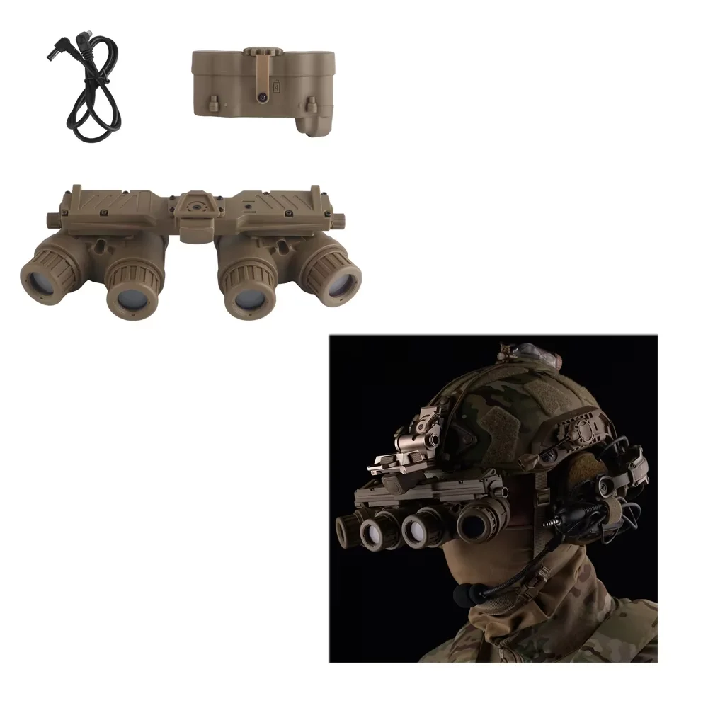 Equipo para deportes al aire libre, accesorios tácticos para casco CS, modelo de visión nocturna cuádruple GPNVG18 - imagen 2