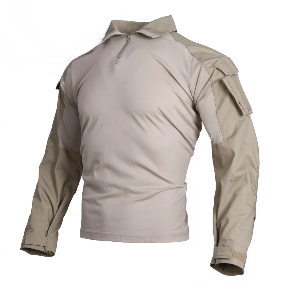 Emersongear-camisas de combate G3, ropa táctica para hombre, senderismo, caza, camisetas de camuflaje al aire libre, entrenamiento deportivo, Airsoft KH - imagen 2