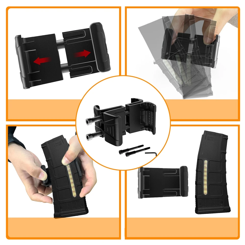 Acoplador de cargadores táctico paralelo universal para MP5 y M4 - imagen 4