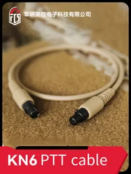 Cable de conexión PTT para auriculares conector Dual AMP táctico