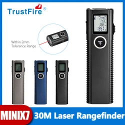 Trustfire-linterna EDC de 750LM, luz de trabajo LED UV con telémetro láser, linterna de bolsillo, Banco de energía, emergencia para acampar al aire libre