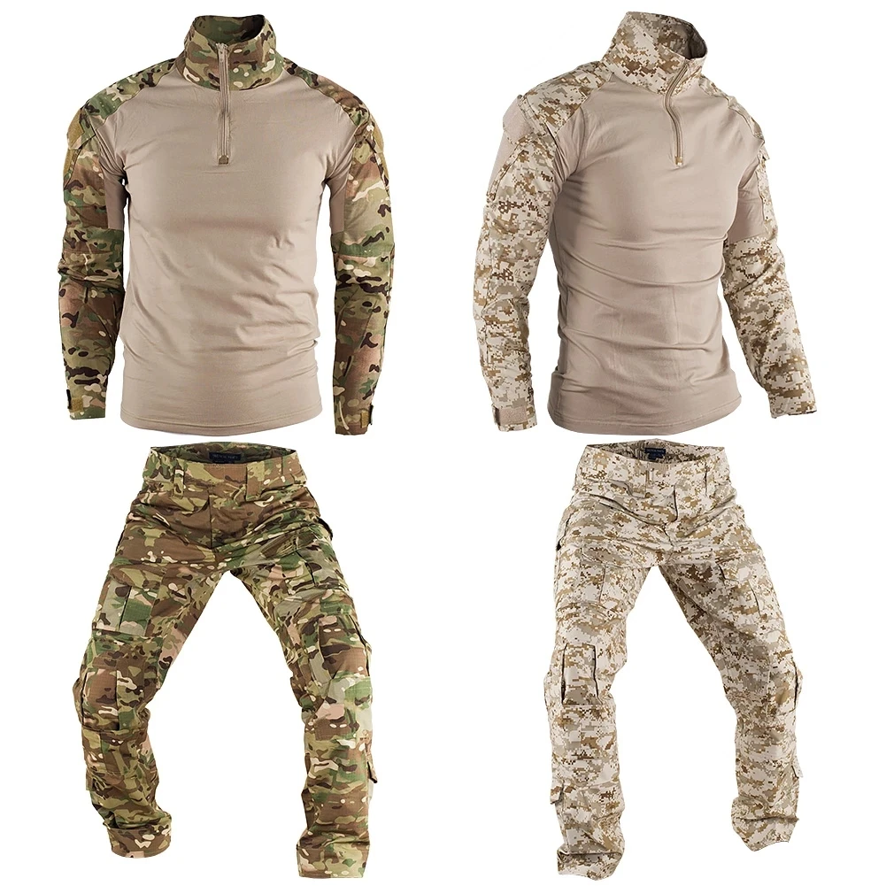Uniforme militar de camuflaje, traje táctico, camisa de combate, conjunto de pantalones del ejército, trajes de caza de entrenamiento al aire libre, conjuntos de Paintball Airsoft - imagen 5