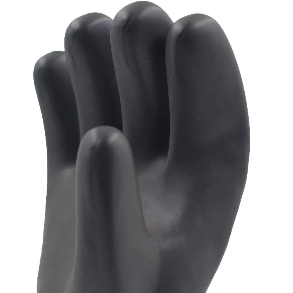 3 pares de guantes impermeables de 35/45/55cm de largo, guantes de seguridad de trabajo de goma resistentes a productos químicos, guantes protectores industriales de látex - imagen 5