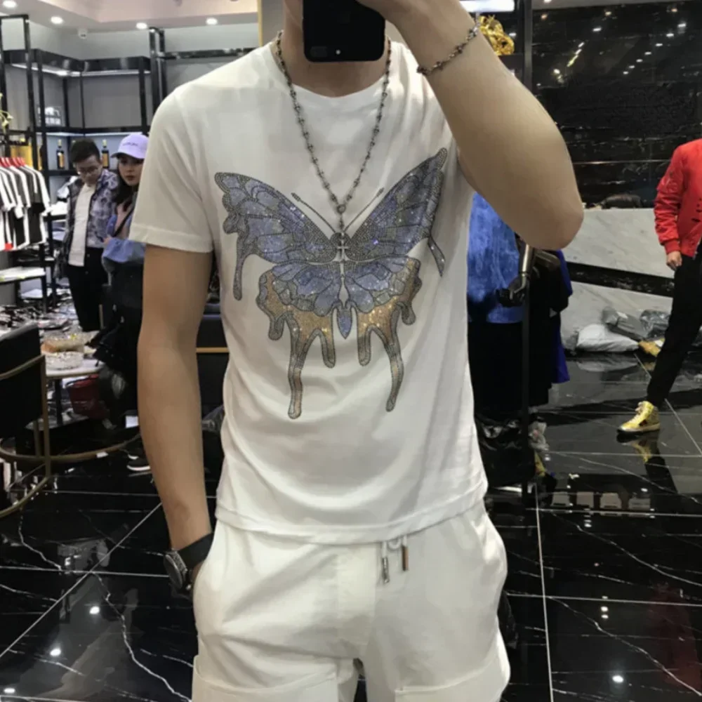 Parches termoadhesivos de mariposa con diamantes de imitación de cristal brillante 3D para ropa, pegatinas decorativas de transferencia de calor con purpurina bastante coloridas - imagen 5