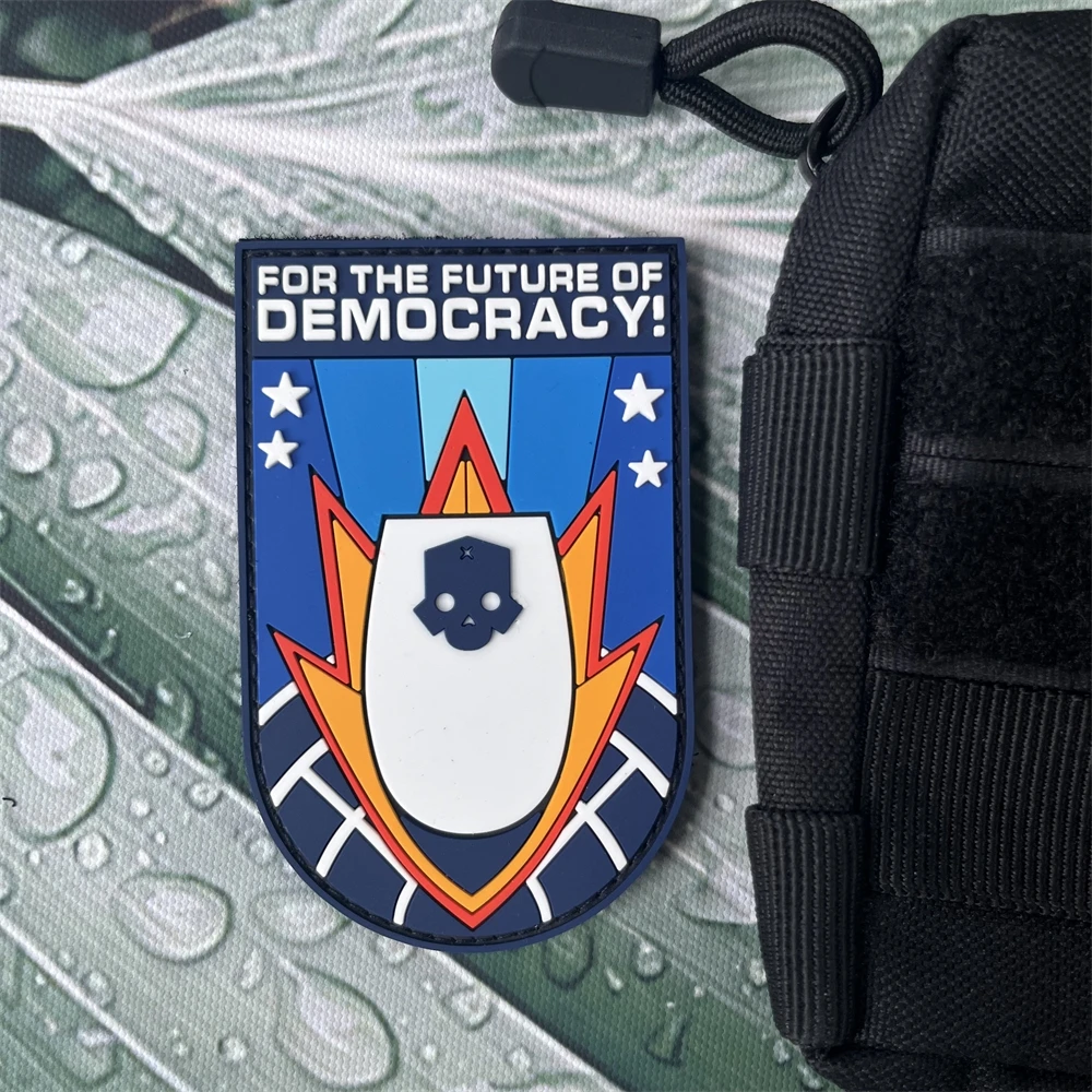 Parches tácticos de calavera de Hell buzos, insignia militar de PVC, pegatina de mochila con emblema de velcro y moral - imagen 3