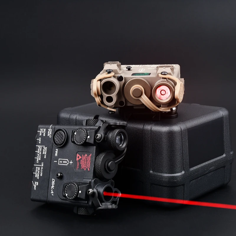 Wadsn-DBAL-A2 táctico IR, luz estroboscópica con punto rojo y verde, de doble haz DBAL, láser para caza, mira infrarroja Airsoft - imagen 4