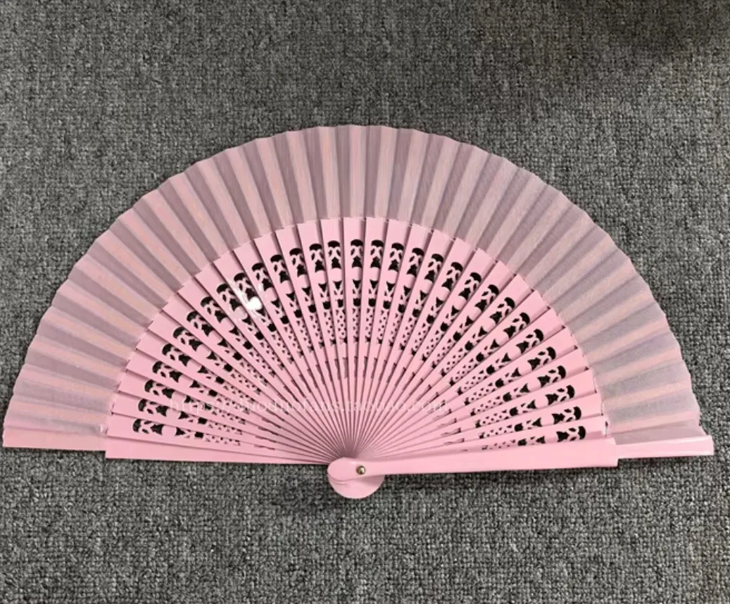 Abanico plegable artesanal estilo antiguo hada para reuniones - imagen 4