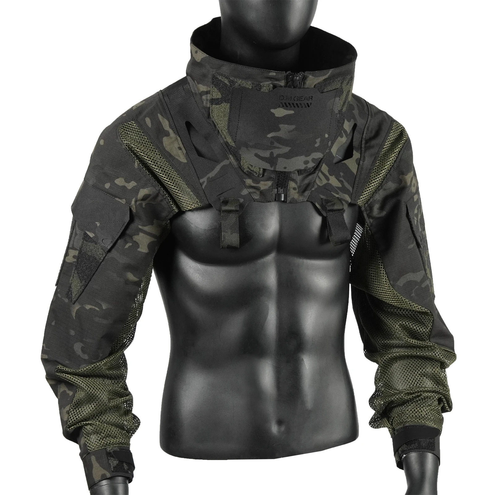 DMGear chaqueta táctica ropa de camuflaje trajes originales transpirables cómodas bolsas de pecho tácticas compatibles - imagen 4