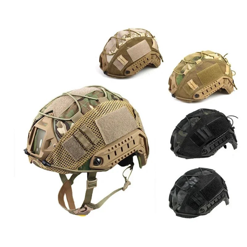 Cubierta rápida para casco, accesorios de caza Airsoft, tela para casco de batalla de guerra CS para casco táctico Ops-Core FAST PJ BJ MH - imagen 2