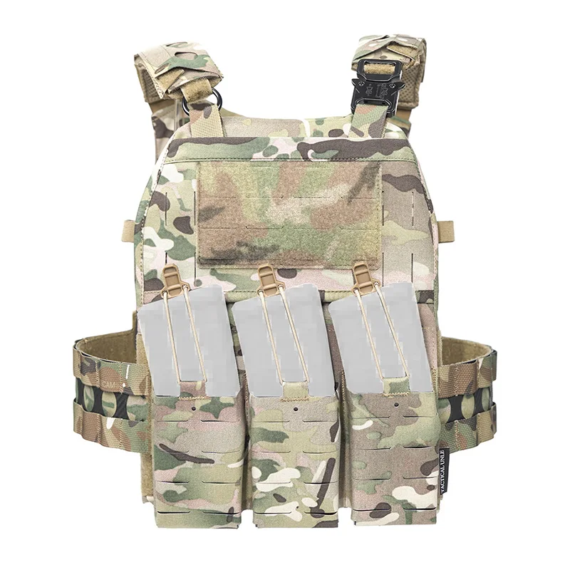Panel de solapa frontal para FCPC V5 AIRSOFT, bolsa táctica elástica, estilo Ferro, 5,56, 7,62, portador de placa Molle de liberación rápida - imagen 5