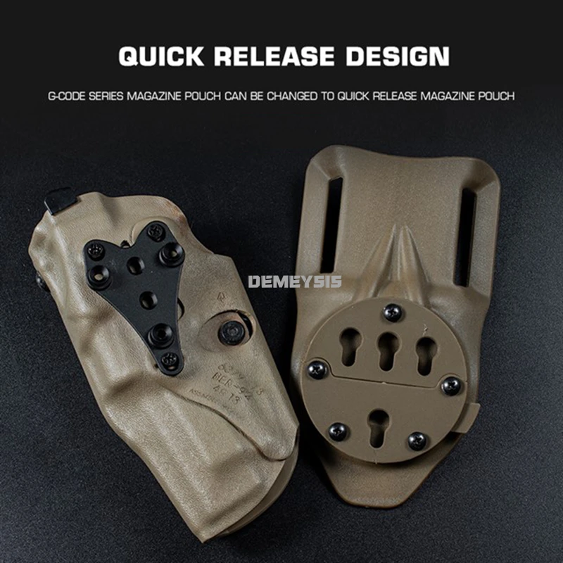 Adaptador de montaje táctico para pistola de caza, pistolera de liberación rápida, soporte de pierna caída, Plarform, accesorio de sistema de bloqueo rápido - imagen 4