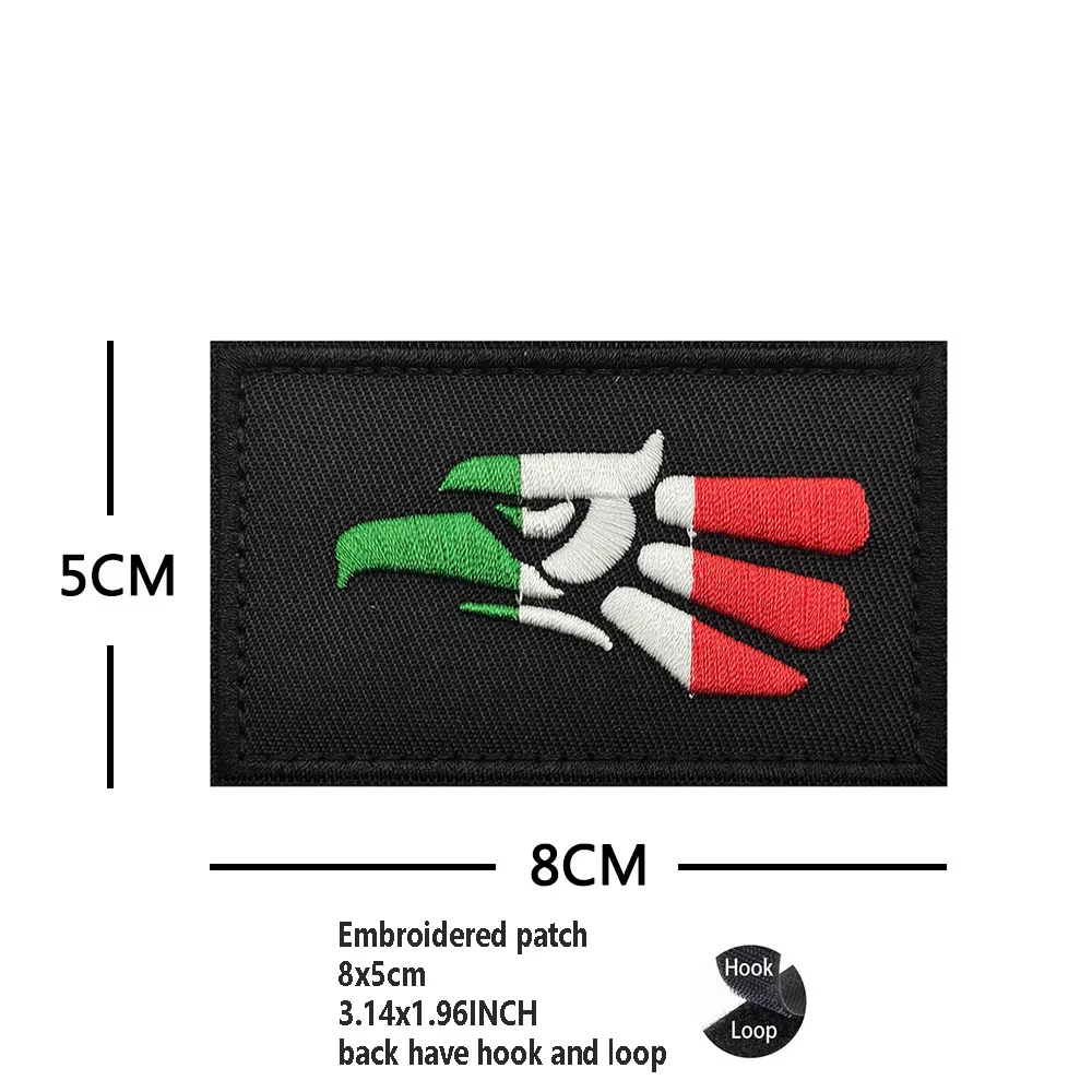 Accesorios para bolsa al aire libre, calavera de PVC 3D, parche bordado mexicano de México, brazalete con bandera, insignia mágica con parches para mochila - imagen 5