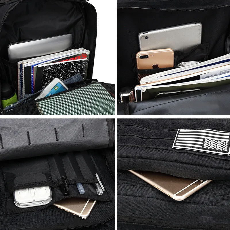 Mochila multifuncional 3P, selección multicolor, mochila impermeable para deportes al aire libre, tela Oxford 900D, parte trasera resistente al desgaste Ba - imagen 4