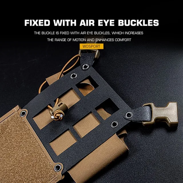 Wosport-placa de montaje de carga Molle multifunción, paquete de montaje de herramienta táctica Mk4, montaje de pecho, chasis extendido Ii - imagen 3