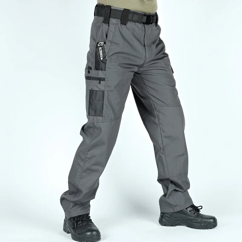 Pantalones Cargo tácticos militares con múltiples bolsillos para hombre, pantalones casuales, pantalones de senderismo al aire libre, monos de entrenamiento resistentes al desgaste - imagen 5