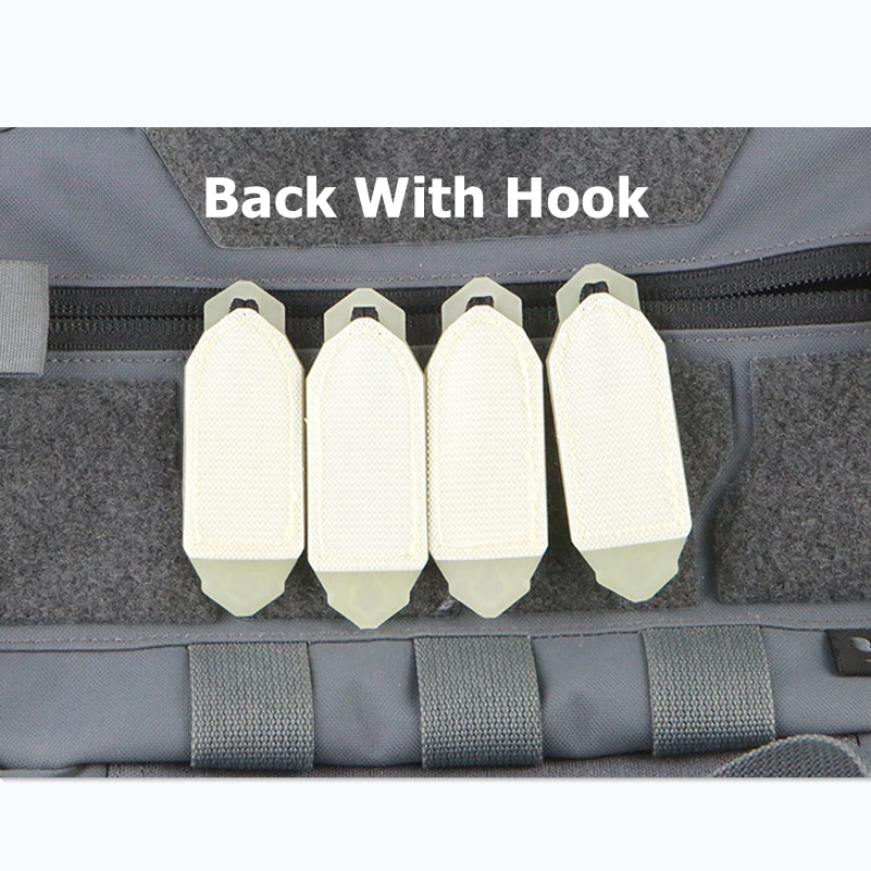 Parche luminoso táctico de TPU, manija de tracción, decoración de mochila DIY, cola de bolsa EDC con gancho, diseño funcional - imagen 5