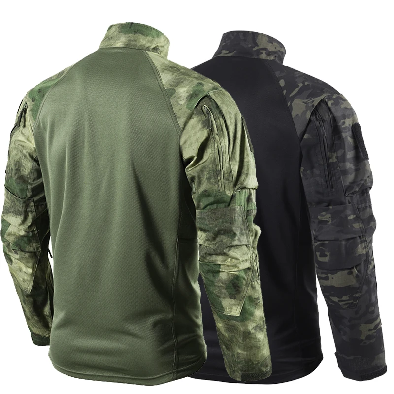 Camisa táctica manga larga ripstop – Camuflaje boscoso exterior - imagen 2