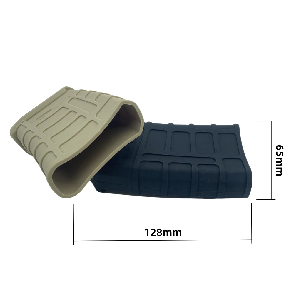 Funda de goma táctica M4/M16 para revista rápida, funda para bolsa Mag 5,56, funda antideslizante de goma, cartucho para pistola Airsoft, accesorios de caza - imagen 4