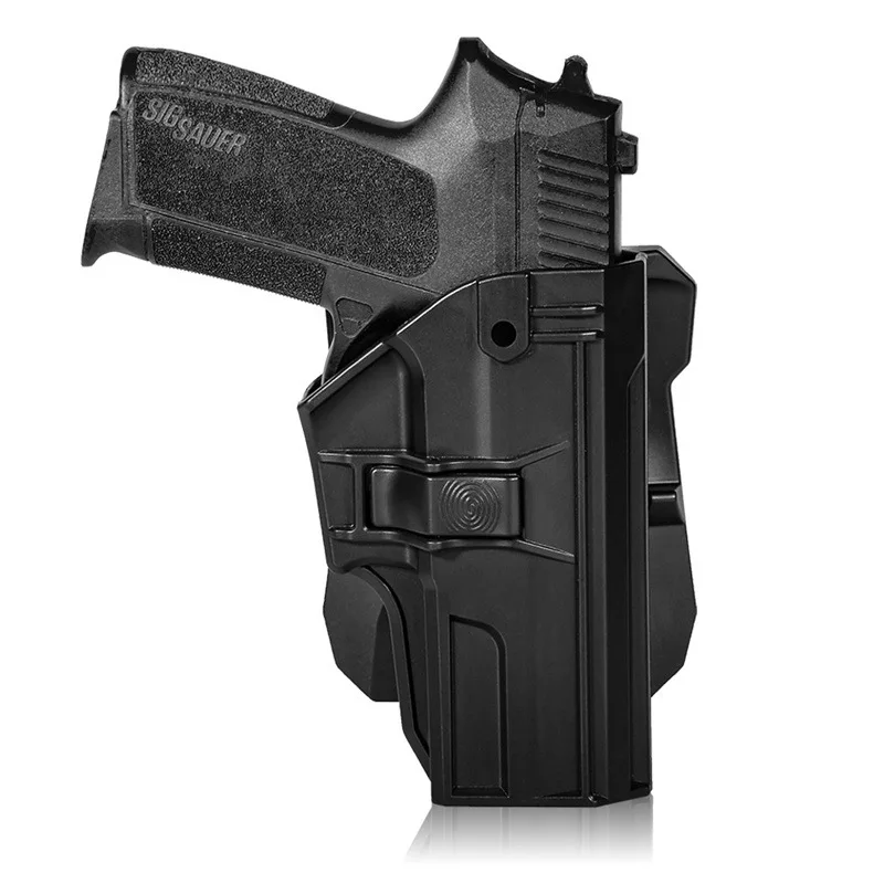 Funda de pistola táctica de polímero para Sig Sauer SP2022, funda de paleta de cinturón de mano derecha, funda de muslo de pierna caída, accesorios de Airsoft - imagen 3