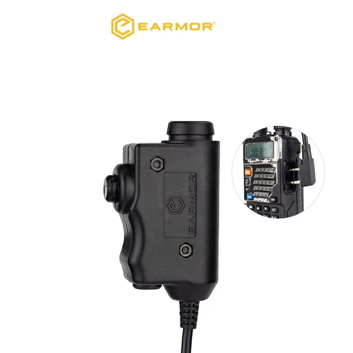 EARMOR M51 Adaptador PTT para auriculares tácticos Kenwood Baofeng - imagen 4