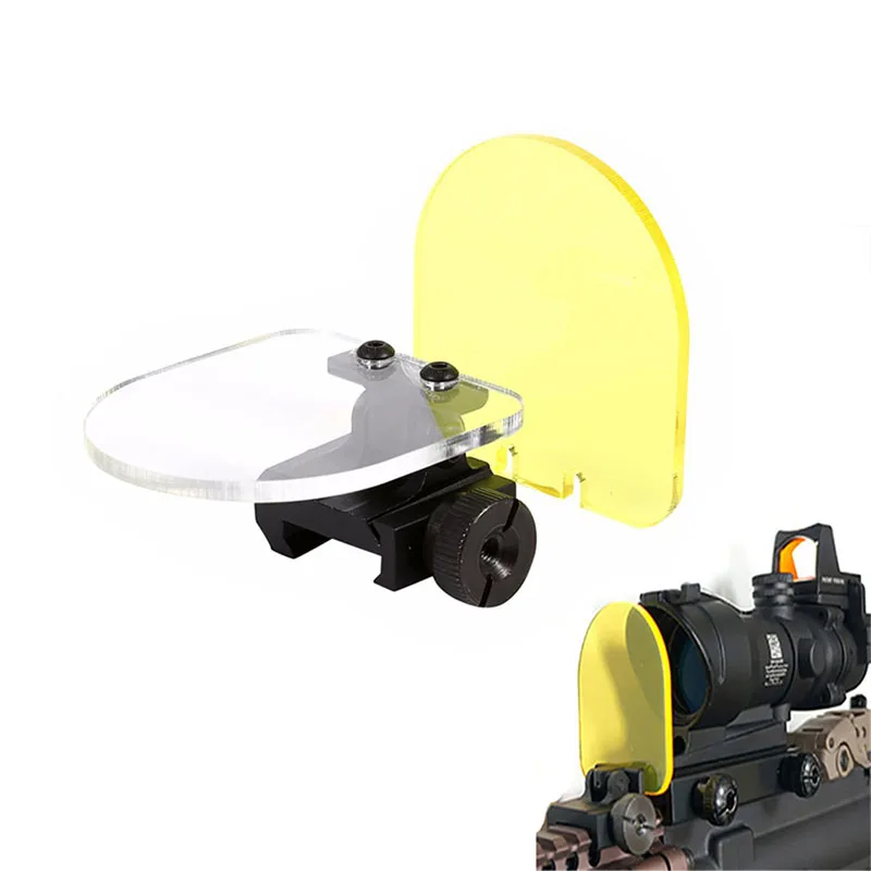 Gafas protectoras para Rifle, lentes holográficas para Airsoft, mira telescópica, aparejos tácticos para exteriores, cubierta de protección para los ojos, 20mm - imagen 2