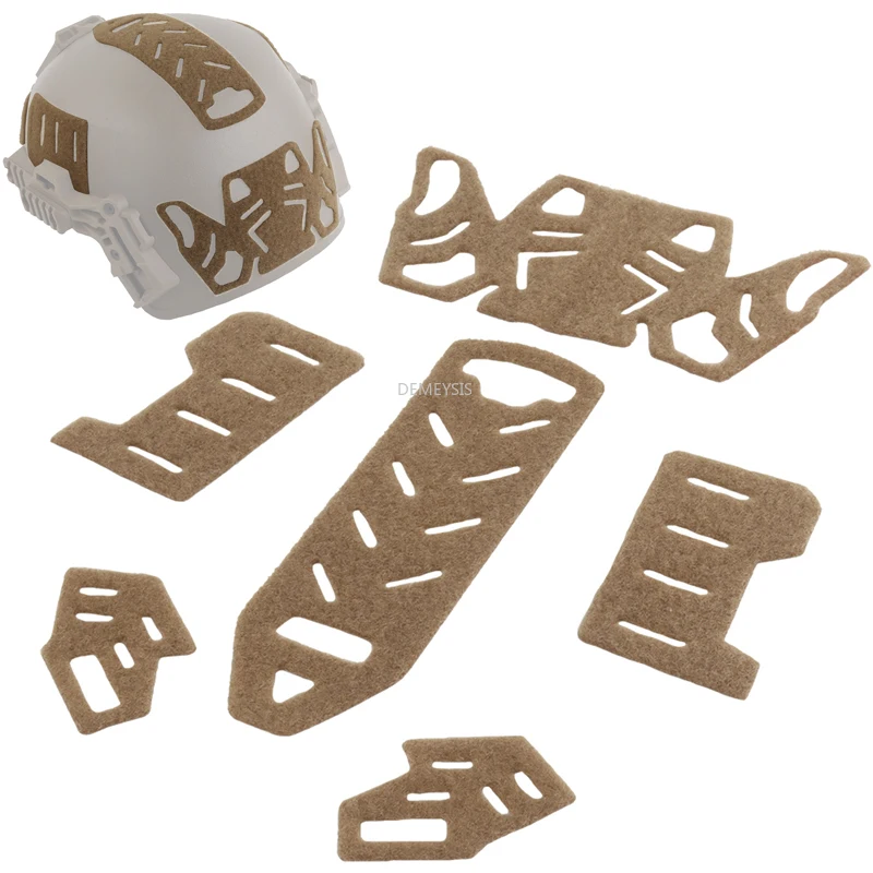 6 unids/set casco táctico WENDY pegatina mágica parches para casco gancho bucle sujetador equipo pegajoso accesorios para casco Wendy