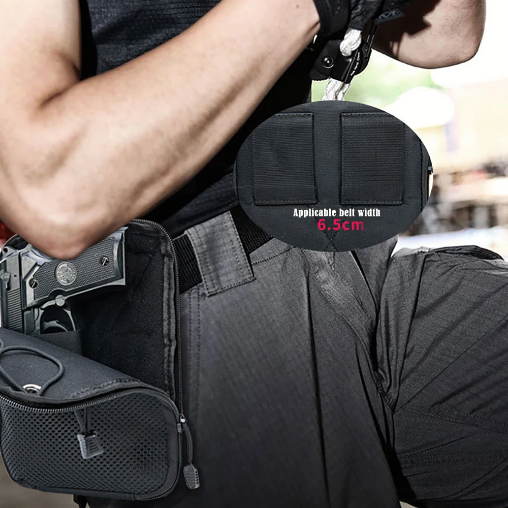 Riñonera táctica EDC MOLLE bolsillo oculto para pistola uso diario - imagen 3