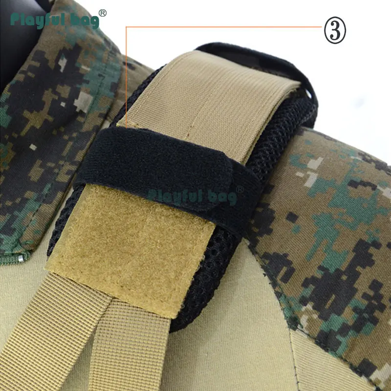 Detalle del sistema de fijación con velcro