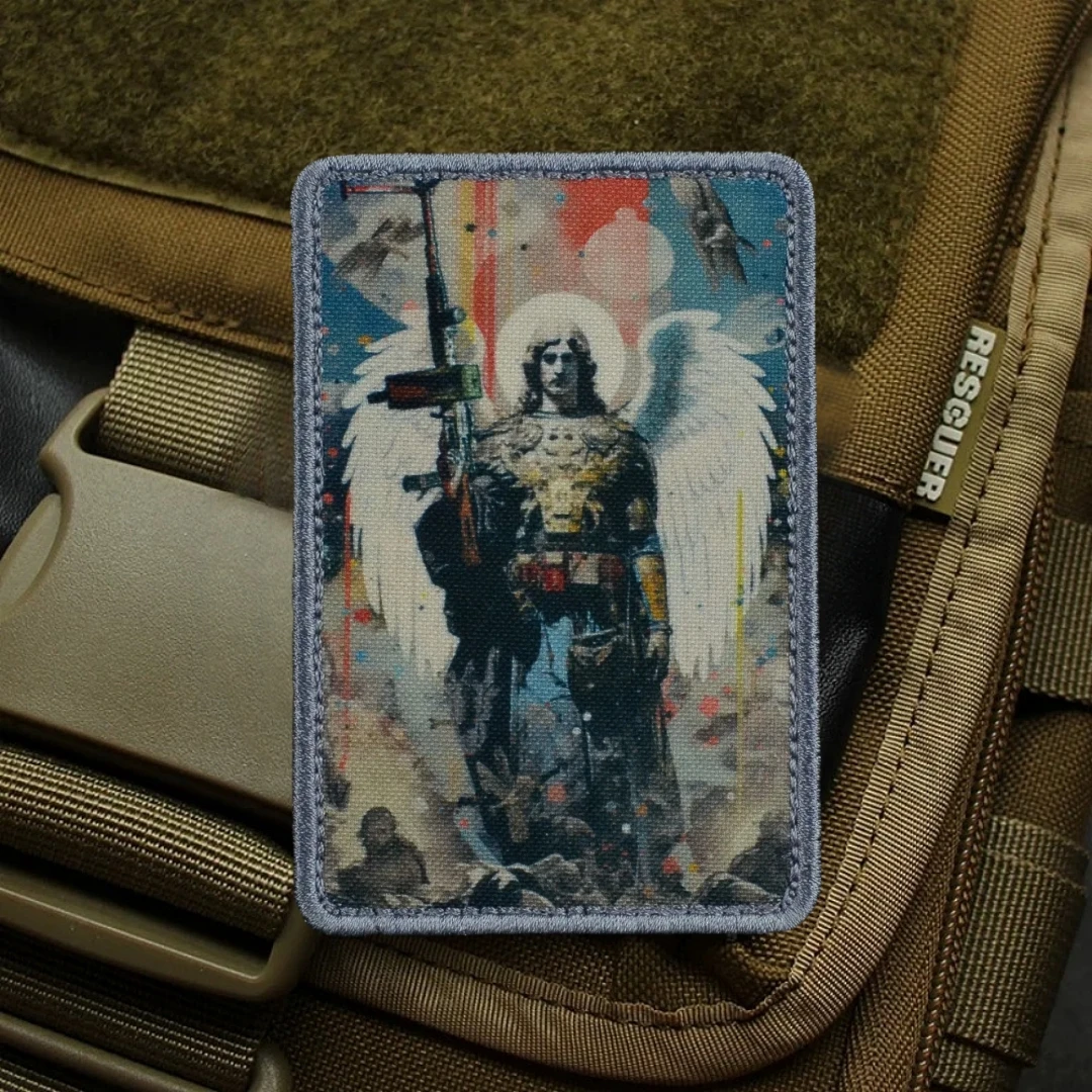 Insignia de moral "Guardian", parche militar de ángeles masculinos y femeninos, pegatina del ejército táctico, parches de gancho y bucle impresos para mochila - imagen 2