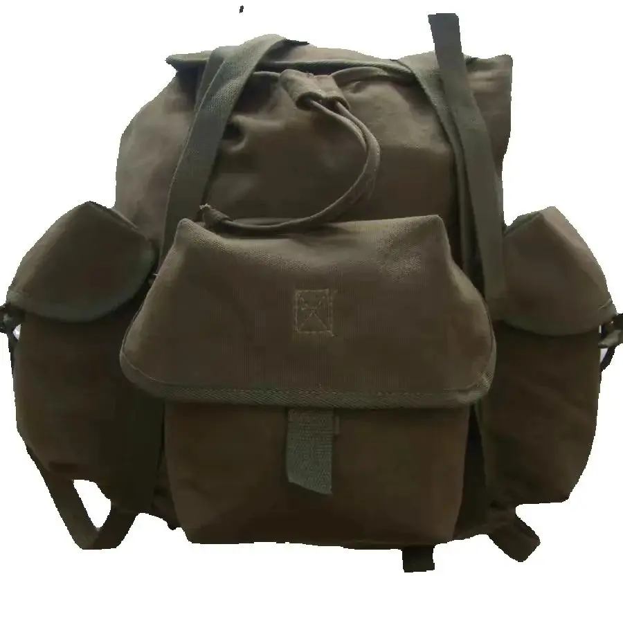 Mochila de lona lavada M14, bolso de gran capacidad, mochila táctica multifuncional de doble hombro para senderismo - imagen 4