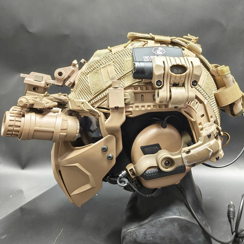 Juego táctico de Paintball l Airsoft, conjunto completo de casco rápido, casco de modelado para cosplay al aire libre, equipo de juego CS - imagen 2