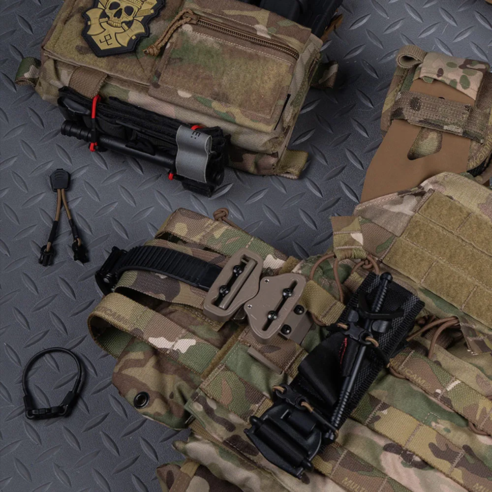 3 unids/set cuerda de fijación multiusos equipo táctico MOLLE organizar cordón elástico para bolsas de chaleco de caza al aire libre - imagen 3