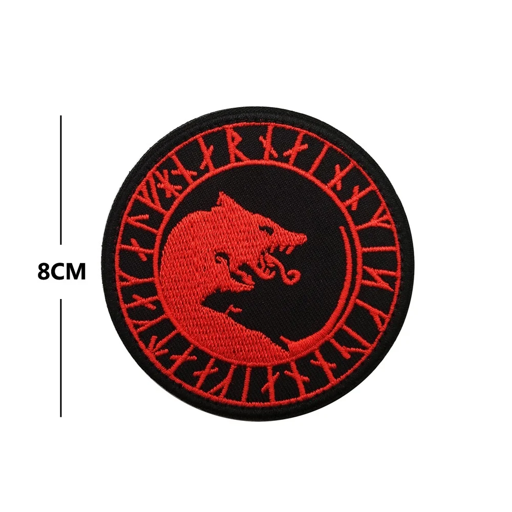 Lobo reflectante infrarrojo IR, PVC VALHALLA, admite un pirata en vivo de nuevo, insignia táctica histórica, parches de apliques para ropa - imagen 5