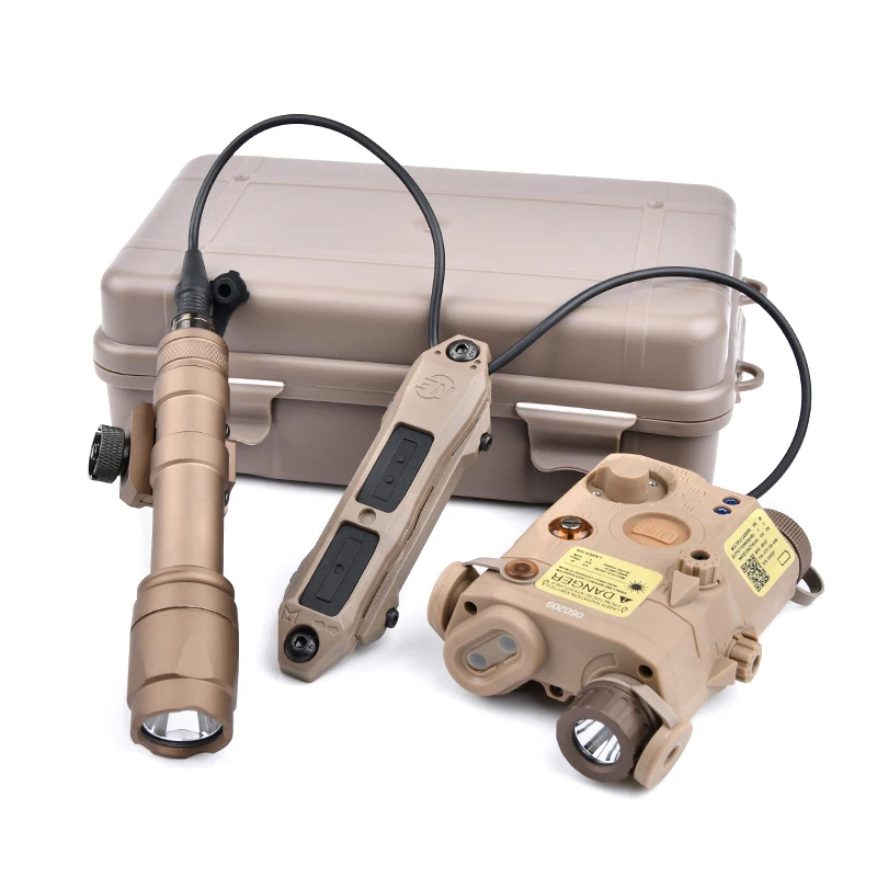 Kit WADSN PEQ-15 de apuntador láser con linterna táctica M600 y conjunto de interruptor de control de doble conexión - imagen 4