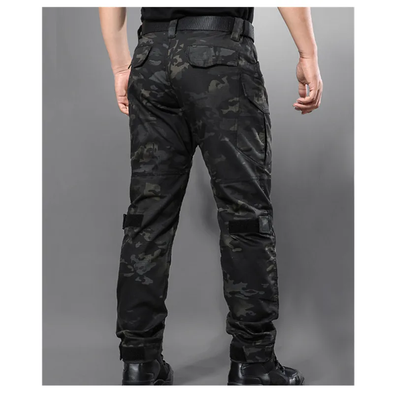 Pantalones tácticos de camuflaje para caza, ropa de carga reforzada con rodilla, Airsoft, duradero, envío directo, Primavera, calidad - imagen 4