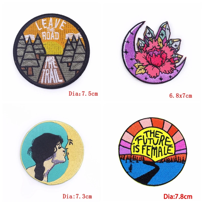 Parche de arcoíris de 10 piezas, parches bordados de aventura de montaña en la ropa, Parche de viaje al aire libre, parches para planchar para ropa DIY - imagen 2