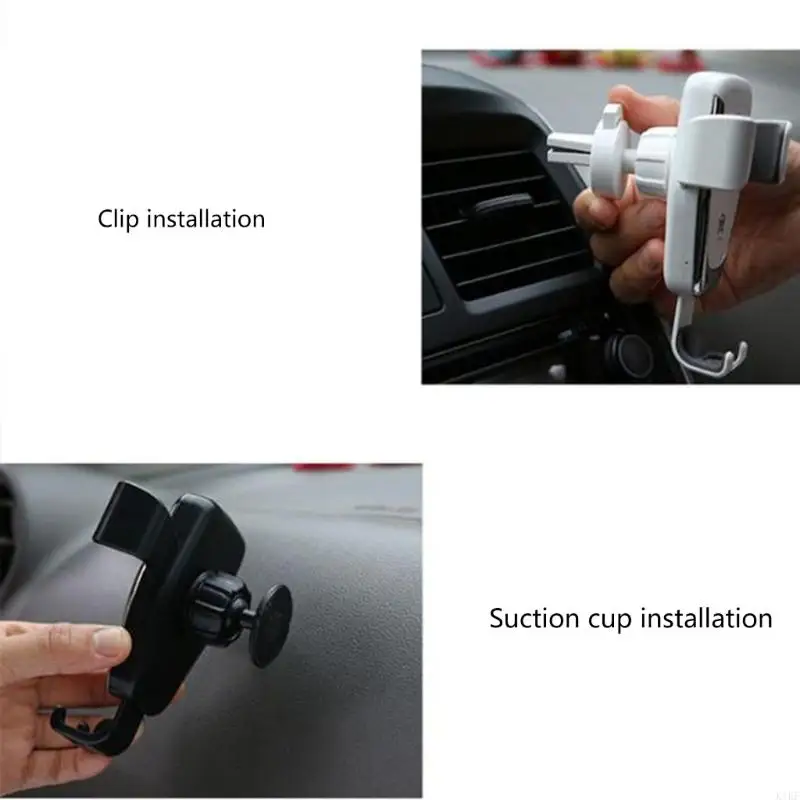 Carga inalámbrica CAR Teléfono Montaje aire Ventilador aire Stand Auto Clamp 360 Herramienta material ABS giratoria - imagen 4