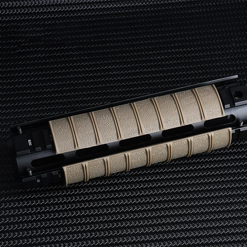 Cubierta de riel a cuadros negra táctica de 6,25 pulgadas para AR15, riel Picatinny de 20mm, accesorios para pistola Airsoft Tou, 3 uds. - imagen 4