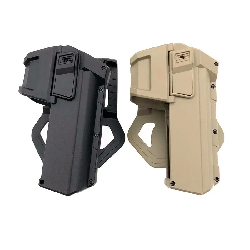 Pistoleras móviles tácticas para G17 G18, con linterna o láser montado, serie Glock, funda para pistola de cintura para mano derecha - imagen 2