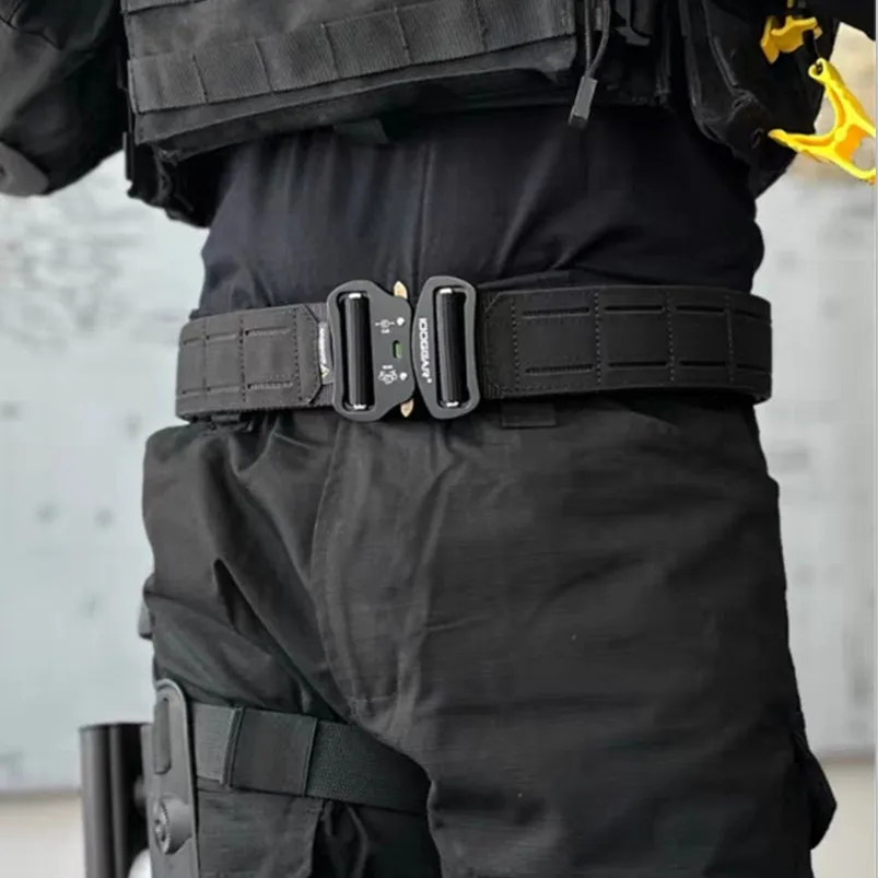 Cinturón táctico liberación rápida con hebilla de acero para exterior - imagen 5