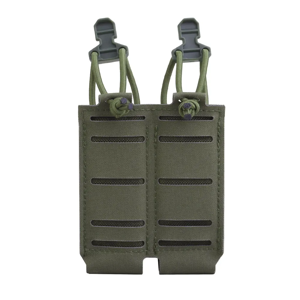 Bolsa para revistas de pistola Assaulter de 9mm, 2,0, liberación rápida, caza, tiro, Airsoft, doble bolsa Mag, cinturón táctico MOLLE, chaleco, equipo - imagen 5