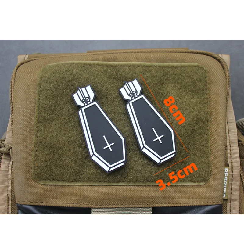 Parches de tela de PVC EOD, insignia de moral táctica con gancho y bucle, pegatina para mochila deportiva al aire libre, emblema de brazalete militar - imagen 4
