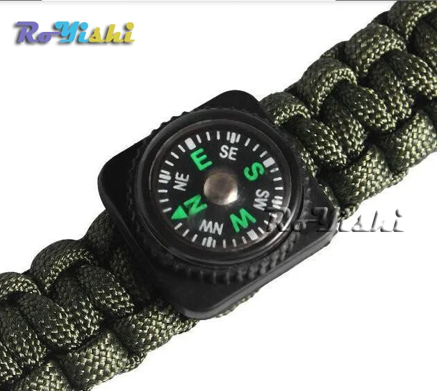 10 unids/pack Mini brújula para pulsera Paracord Camping al aire libre senderismo viaje herramienta de supervivencia de emergencia - imagen 5