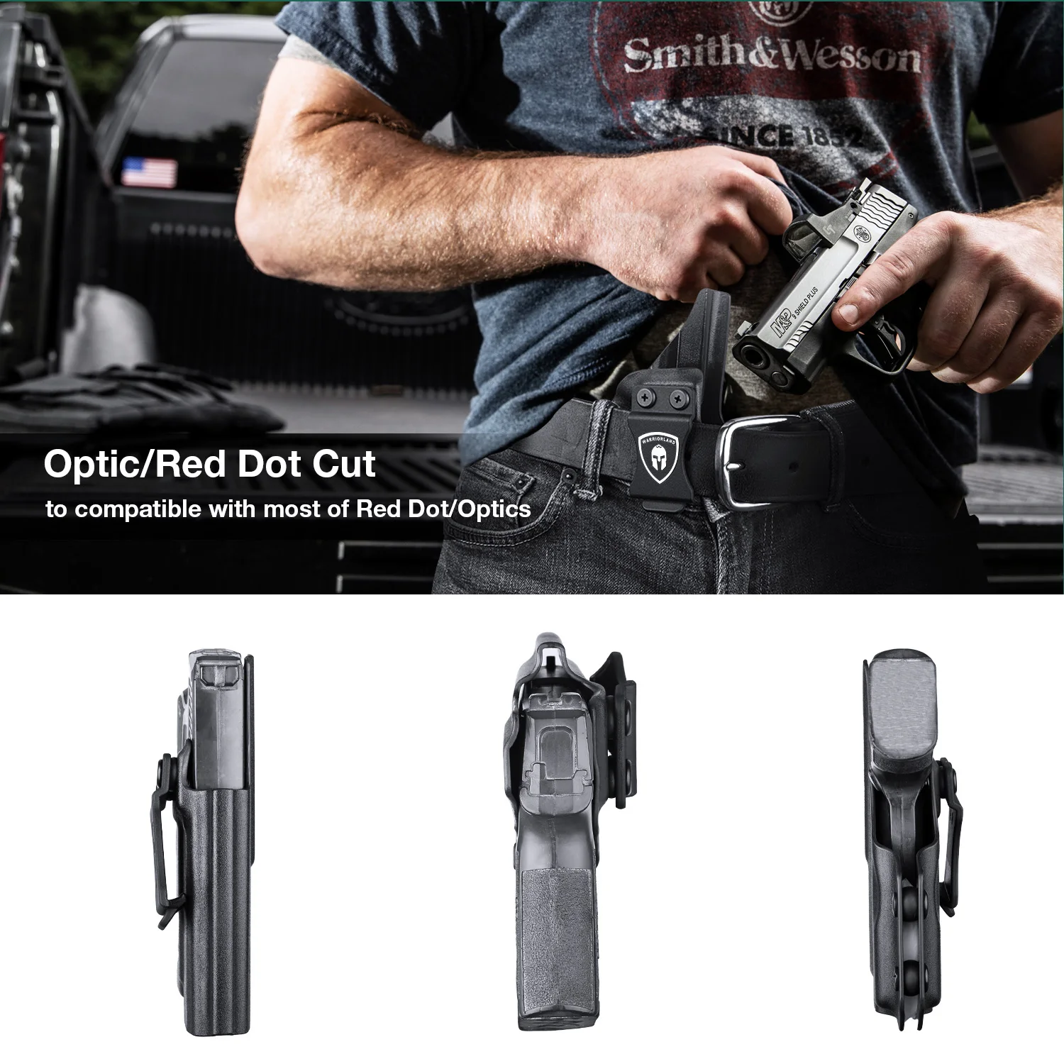 Funda P365 + TLR6, funda IWB Kydex, compatible con P365/P365X/P365 SAS/P365XL con TLR-6, corte óptico, funda de transporte oculta con pretina interior - imagen 5