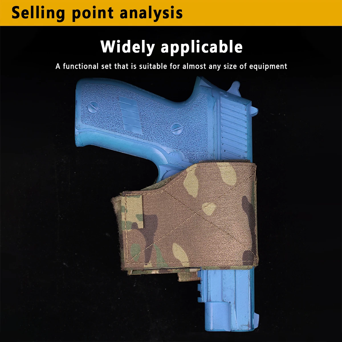 Funda táctica Universal para pistola, funda para pistola de nailon, mano derecha, ajustable, rápida, accesorios para pistola, equipo de caza - imagen 4