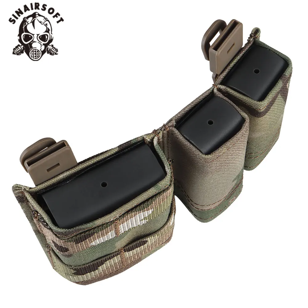 Bolsa táctica cargadores MOLLE inserto tipo cuña para chaleco airsoft - imagen 5