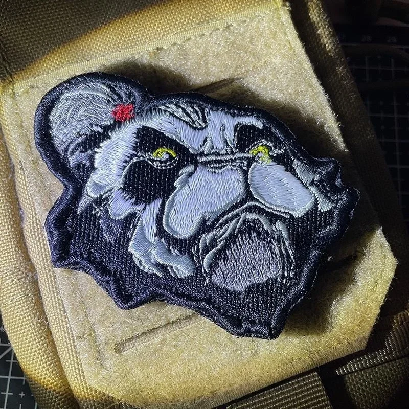 Parches de Velcro bordados de Panda de dibujos animados para ropa, insignia de moral táctica, pegatina de mochila, Parche de decoración DIY - imagen 2